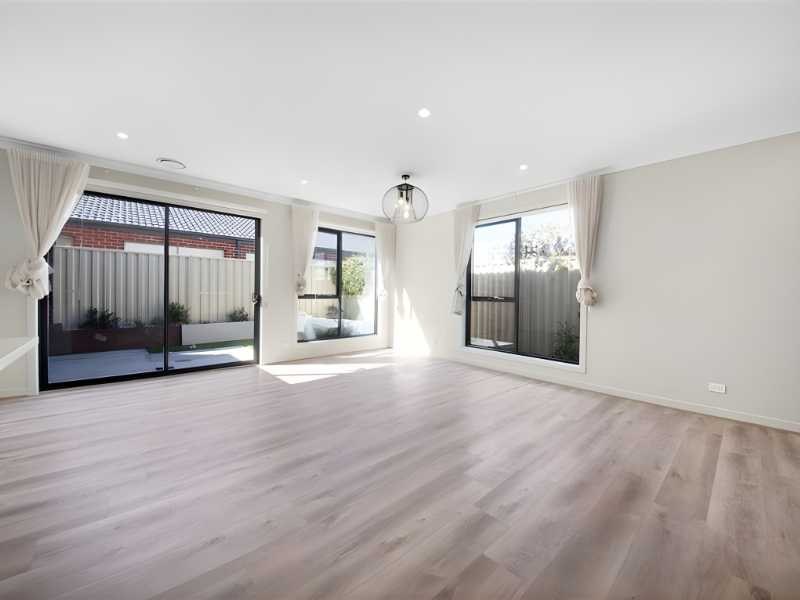 Living area with sliding doors – 13 Cornflower Street, Pakenham