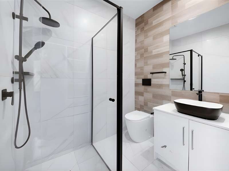 Ensuite with rainfall shower – 13 Cornflower Street, Pakenham